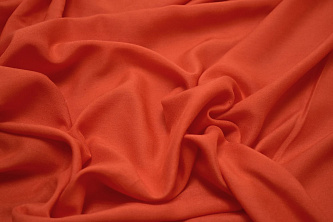 Плательная оранжевая ткань W-130383