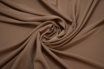 Плательная коричневая ткань W-129032