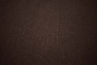 Костюмная коричневая ткань полоска W-130448