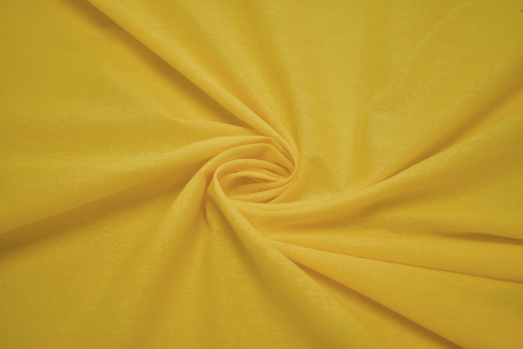 Костюмная желтая ткань W-125534