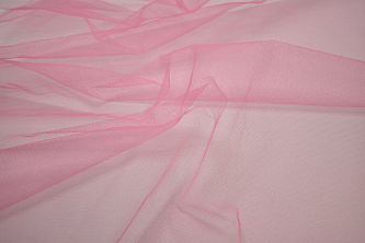 Сетка жесткая розового цвета W-125126