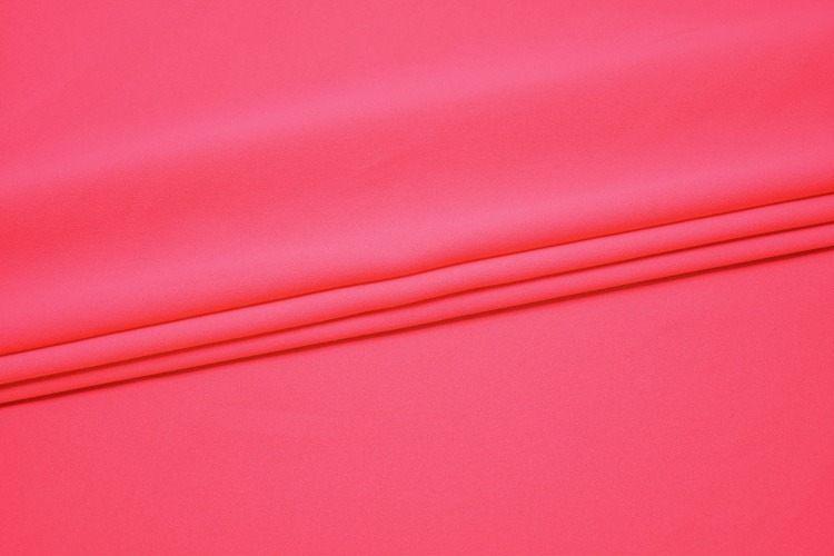 Костюмный креп розовый с эластаном W-131208